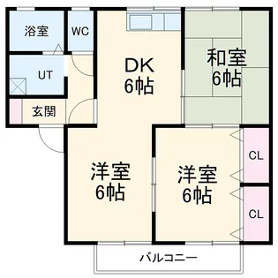 セジュール今村Ⅱ【2階】の間取り