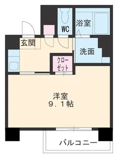 シェリー【4階】の間取り