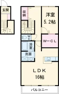 プレシャス西伏屋【2階】の間取り