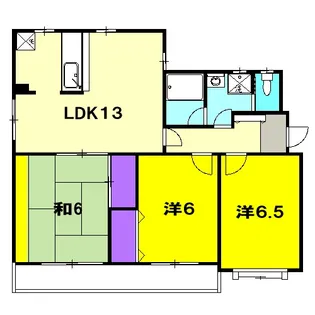 ソレアード沓谷【101号室】の間取り