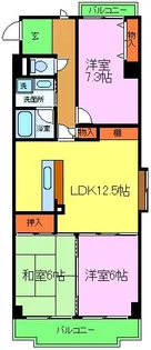 アネックス岸和田【501号室】の間取り