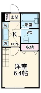 アザーレ多摩美D【2階】の間取り