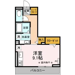 エスペランサ(ESPERANZA)【201号室】の間取り