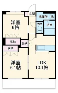スカイヴァレイ【303号室】の間取り