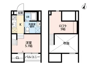 ルミエール柳森町【2階】の間取り