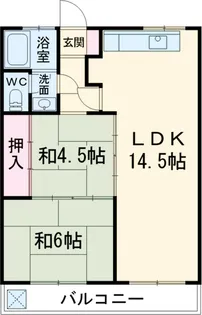 竹味マンション【302号室】の間取り