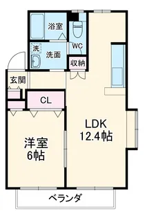 カルマーレⅠ【201号室】の間取り