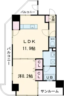 さくらHILLS ARAKO【8階】の間取り