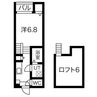 アパレシーダ【1階】の間取り