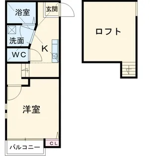 Chaton高畑【1階】の間取り
