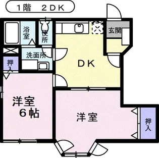 ラ・アベリール【1階】の間取り