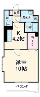 Sandy Beach【205号室】の間取り