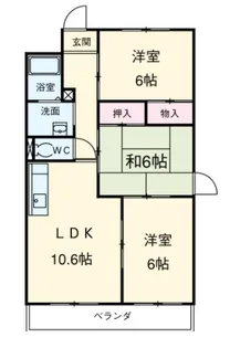 丸二ハイツ【2階】の間取り