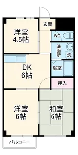 サンリッチ別名【2階】の間取り