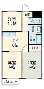 サンリッチ別名【3階】の間取り