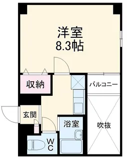 West Coast【306号室】の間取り
