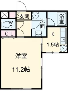 ミリアレジデンス桜新町【1階】の間取り