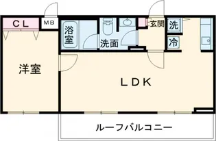 ミリアレジデンス桜新町【5階】の間取り
