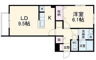 ハウス寺尾台【1階】の間取り