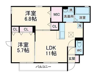 ストーク本郷【1階】の間取り