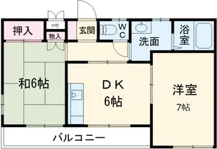 宇野ハイツ【203号室】の間取り