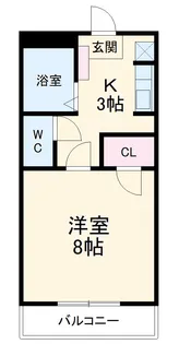 ハースヒルズ赤池Ⅲ【2階】の間取り