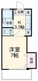 エクセレント【102号室】の間取り