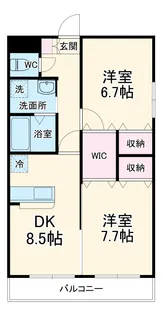 シダーフィールド【2階】の間取り