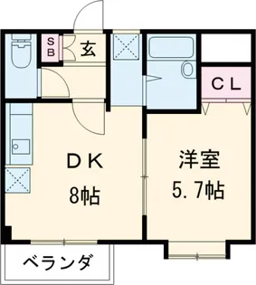 エスポワール21【201号室】の間取り