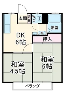サンライズ湘南【2階】の間取り