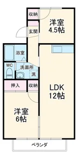 セジュール高貴【201号室】の間取り