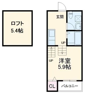 ハーモニーテラス広住町【101号室】の間取り