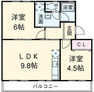 シルエ柏原【301号室】の間取り