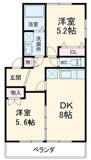 ビレッジサカエ【2階】の間取り
