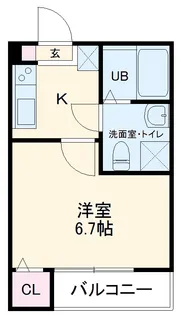 フィローネ高畑【2階】の間取り