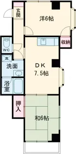 ロイヤルシティⅠ【1階】の間取り