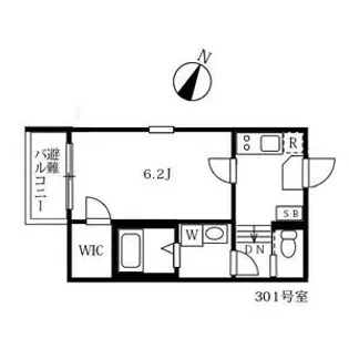SKY CASTEL2【2階】の間取り