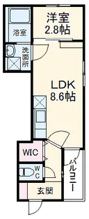 Lucia Hills荒子(ルチアヒルズ荒子)【3階】の間取り