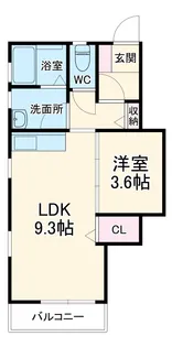 220 リベルテ野田【1階】の間取り