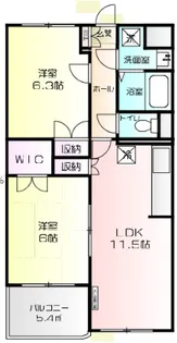 ルミエール湘南【4階】の間取り