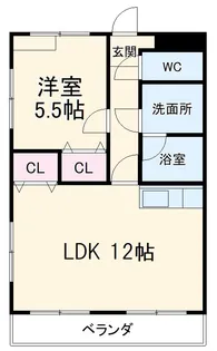 第3エステート丸万【1階】の間取り