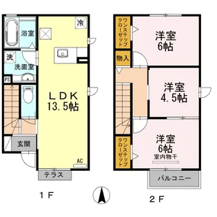 ラフィーナ【1階】の間取り