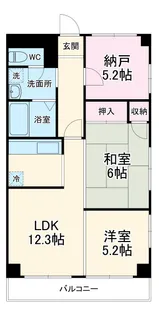ソシアグリーンオーク【601号室】の間取り
