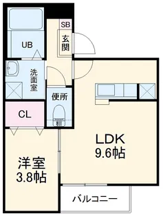 アラウンドスカイ【2階】の間取り
