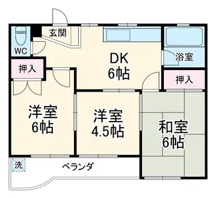 カーサバレンシアときわ【103号室】の間取り