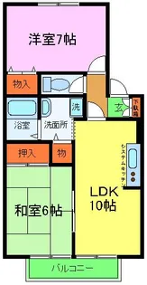 ラ・ルミエール【1-105号室】の間取り