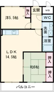 フォンテーヌ和泉【1階】の間取り