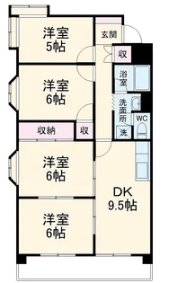 ファミール朝日【7階】の間取り