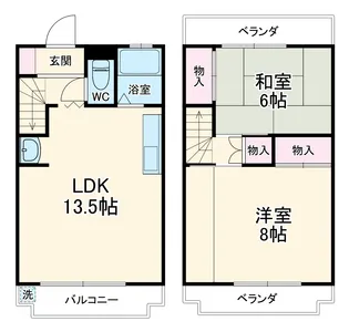 センチュリーハイツ21【B-7号室】の間取り
