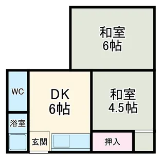 アイティーオー尾平【202号室】の間取り